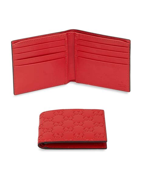 gucci leather chain card case wallet|gucci signature wallet red.